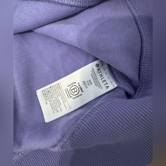 Athleta Women’s Crewneck Sweatshirt Purple Sz xx small - Picture 3 of 6